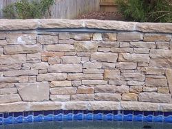 Pool retaining wall